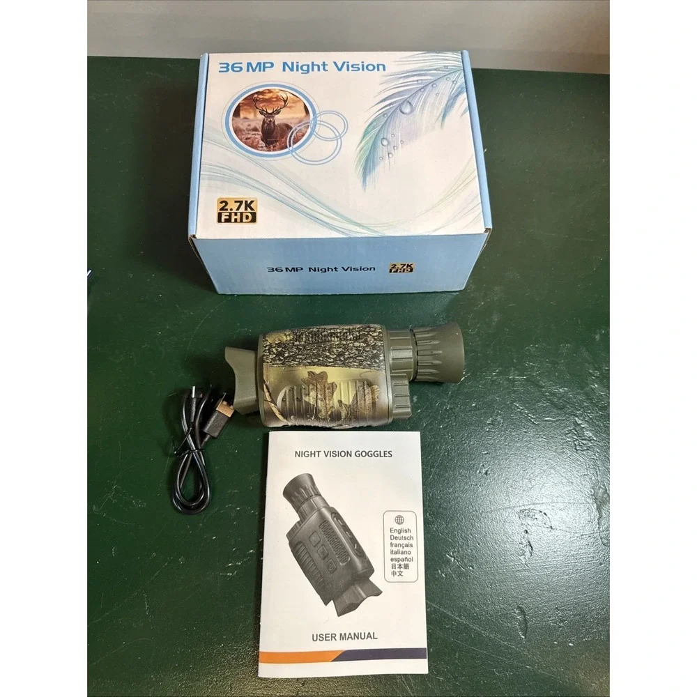 36 MP Night Vision 2.7 FHD binocular Camouflage